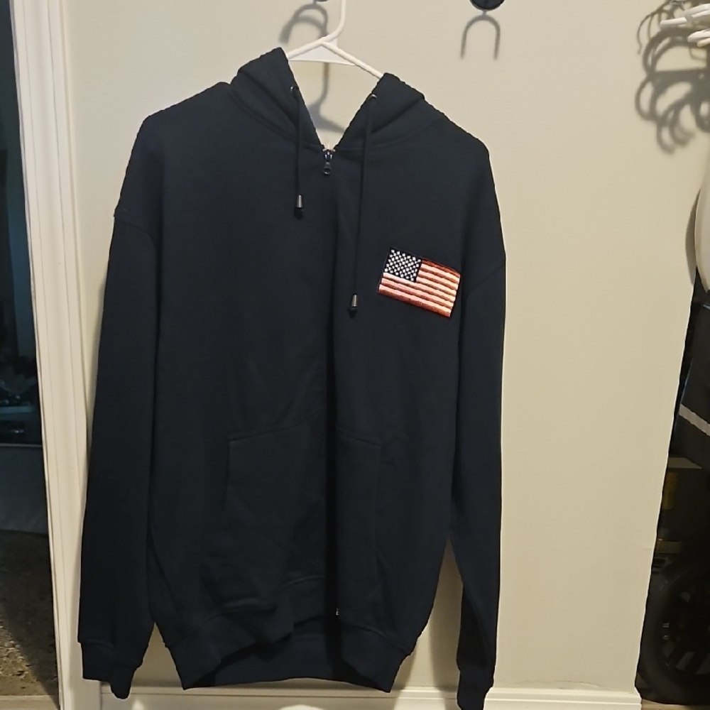 NWT The Bradford Exchange Black Zip-Up Sweater